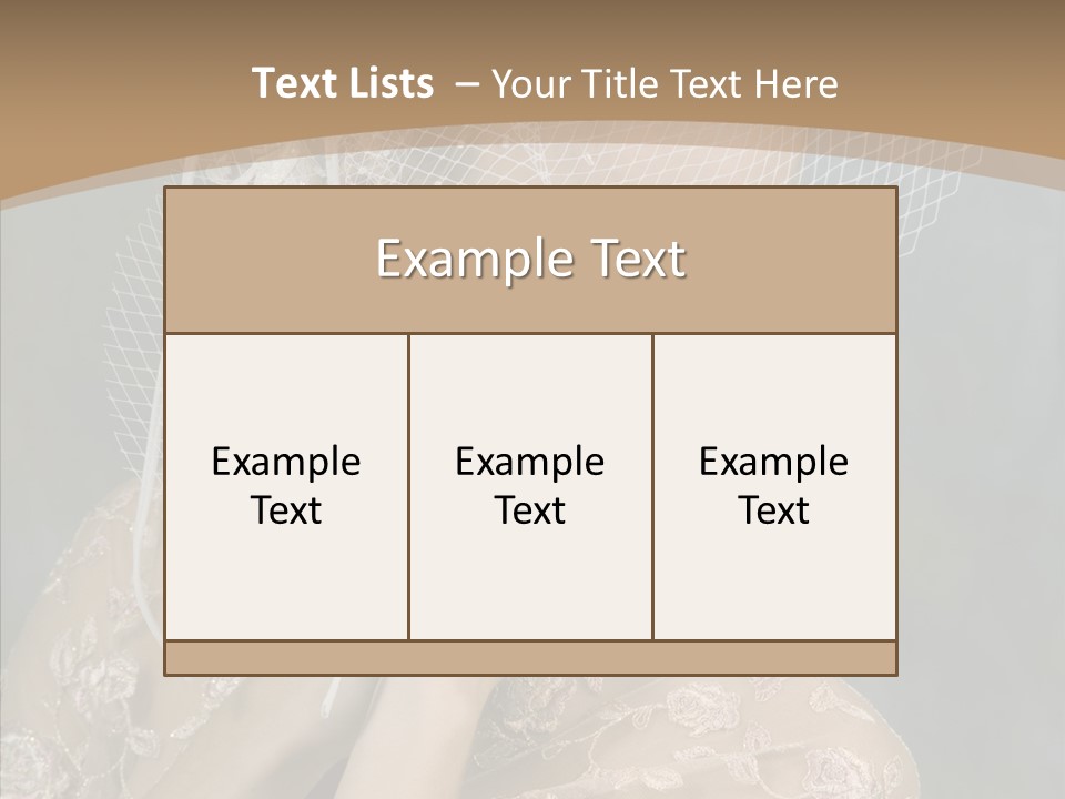 Blonde Background Young PowerPoint Template