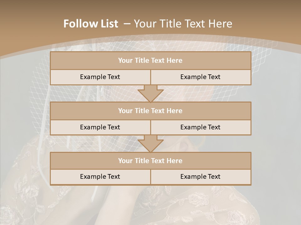 Blonde Background Young PowerPoint Template