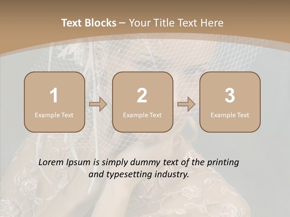 Blonde Background Young PowerPoint Template