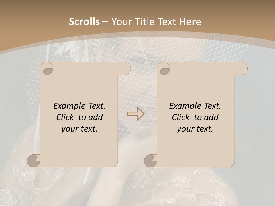 Blonde Background Young PowerPoint Template