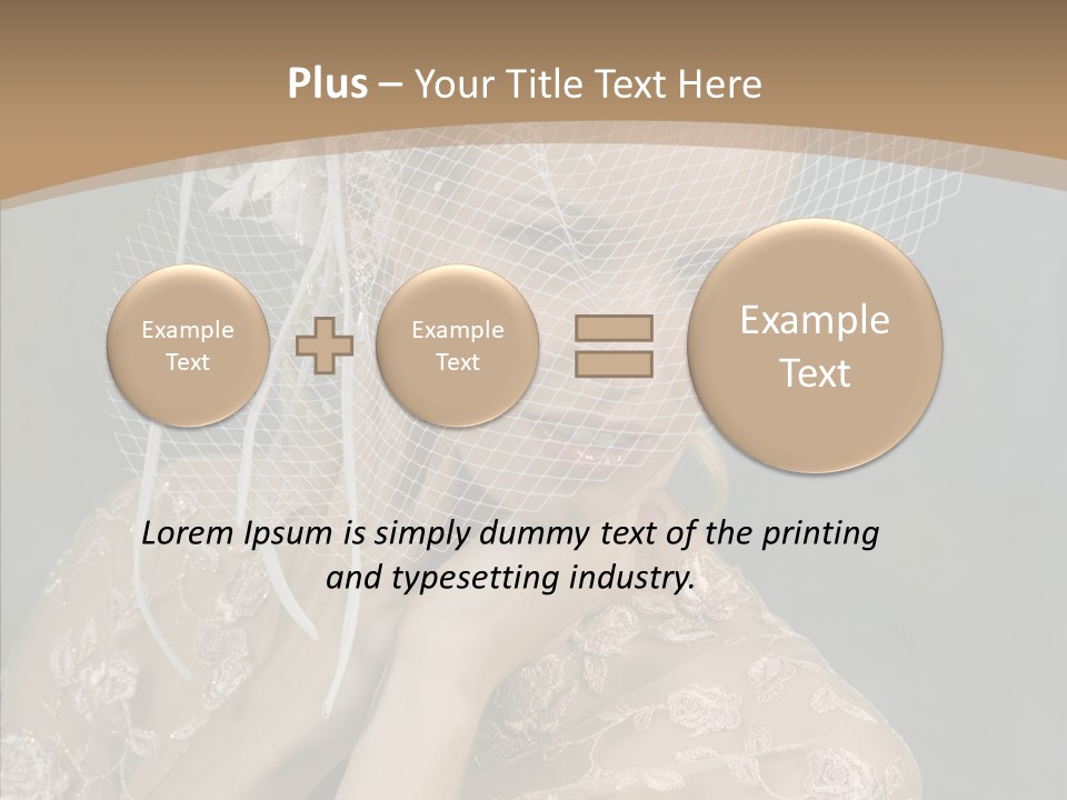 Blonde Background Young PowerPoint Template