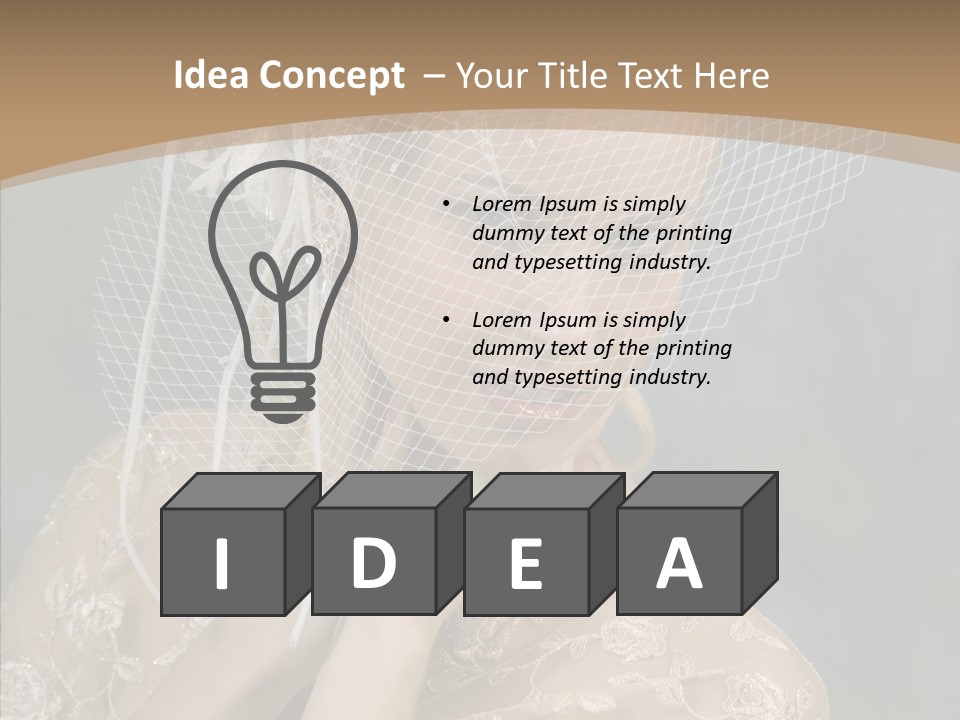 Blonde Background Young PowerPoint Template