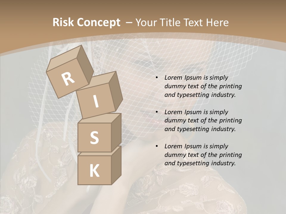 Blonde Background Young PowerPoint Template