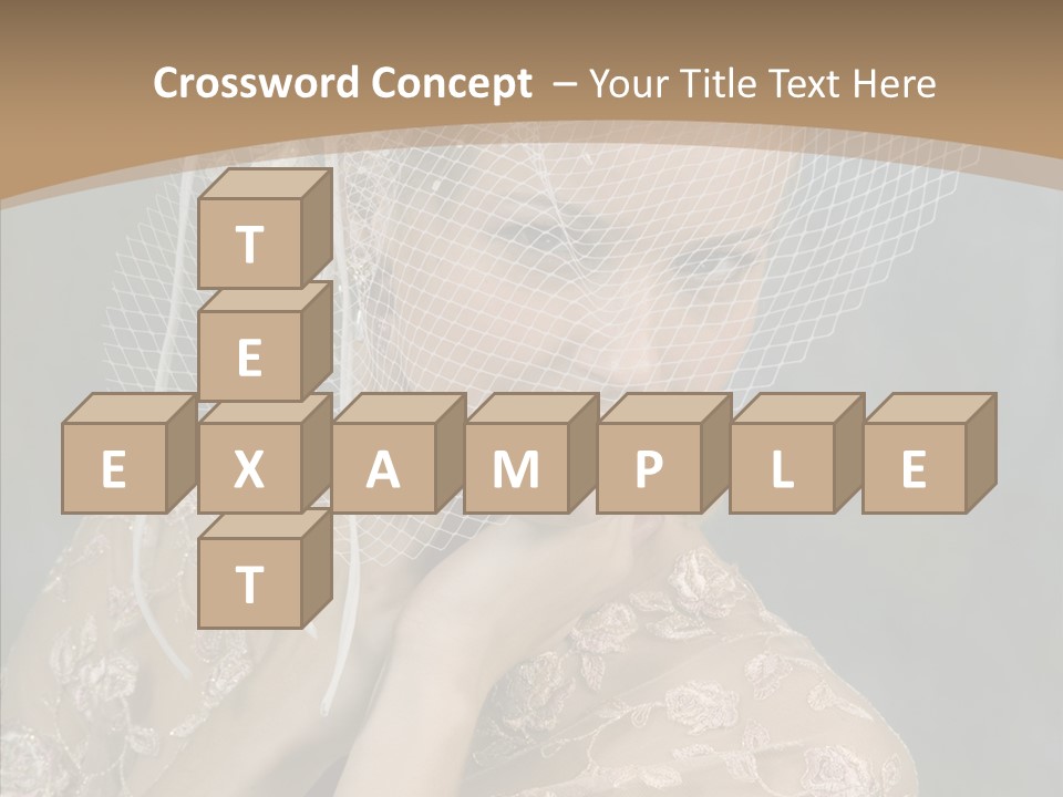 Blonde Background Young PowerPoint Template