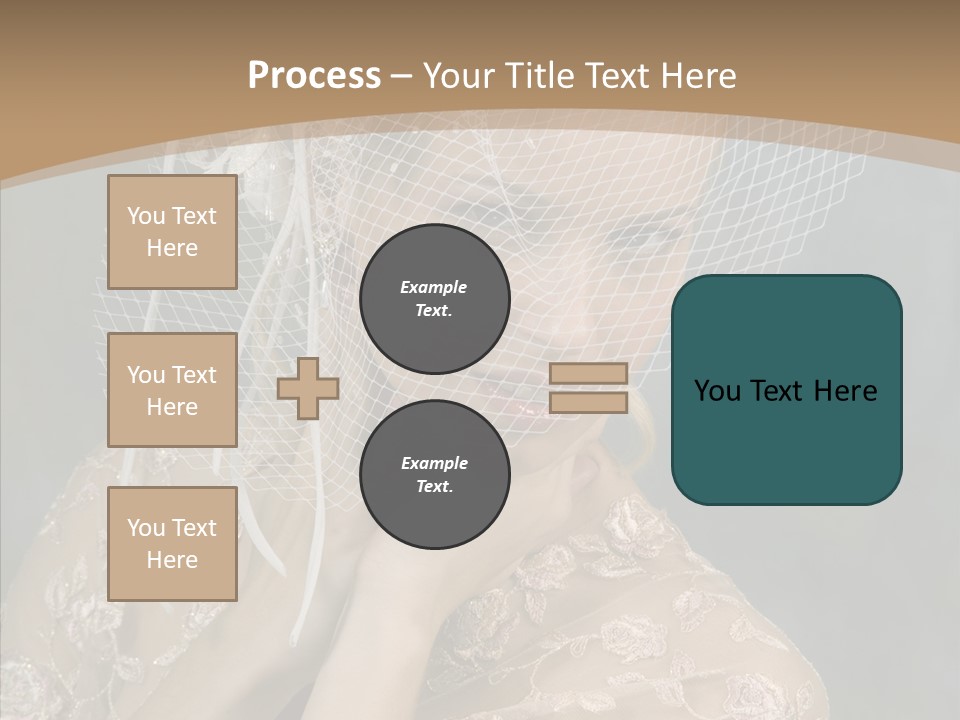 Blonde Background Young PowerPoint Template