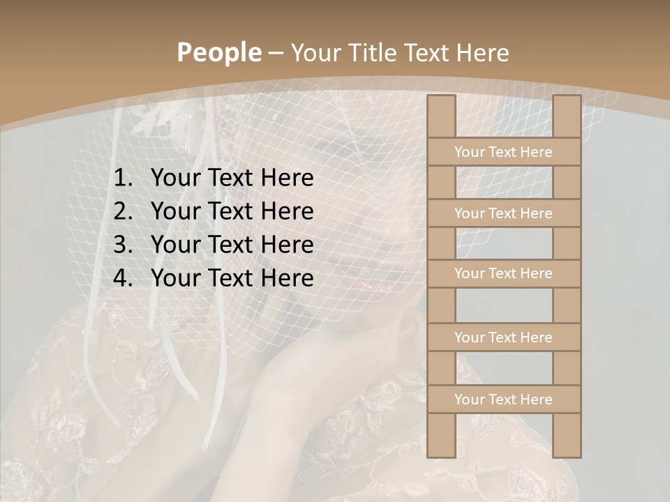 Blonde Background Young PowerPoint Template