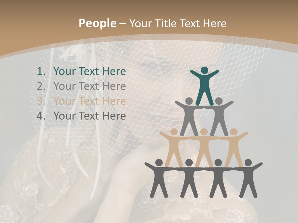 Blonde Background Young PowerPoint Template