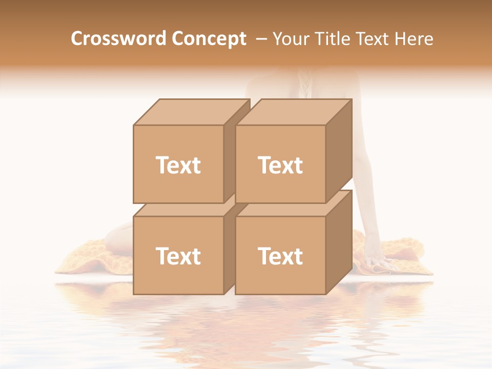 Braid Girl Pure PowerPoint Template