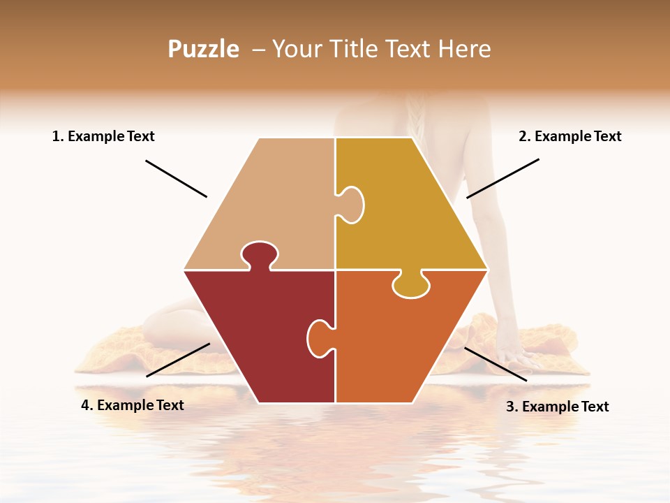 Braid Girl Pure PowerPoint Template