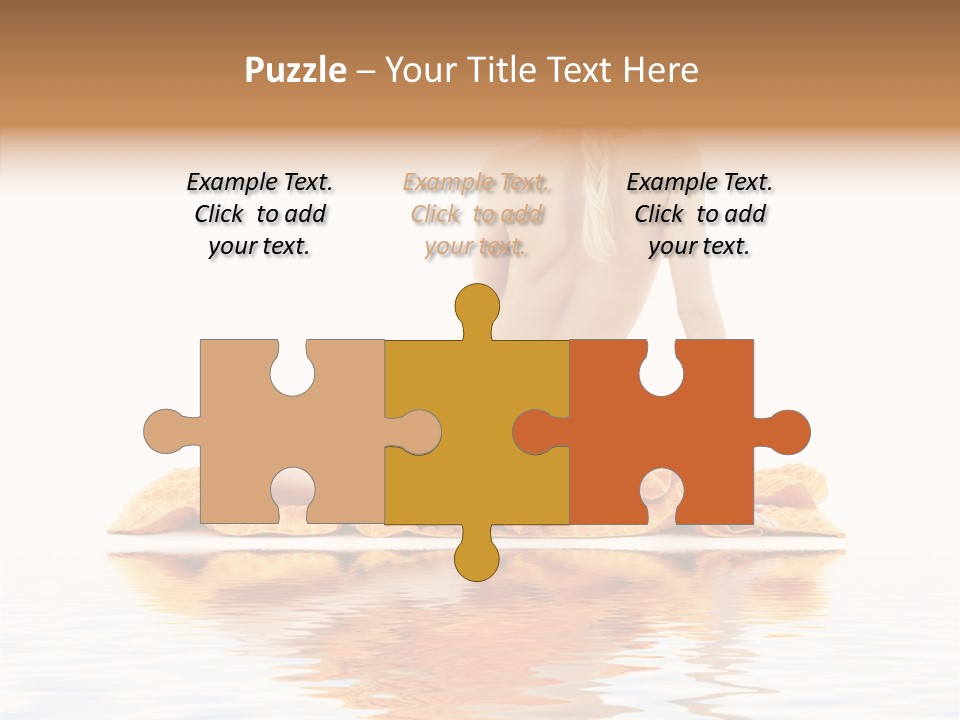 Braid Girl Pure PowerPoint Template