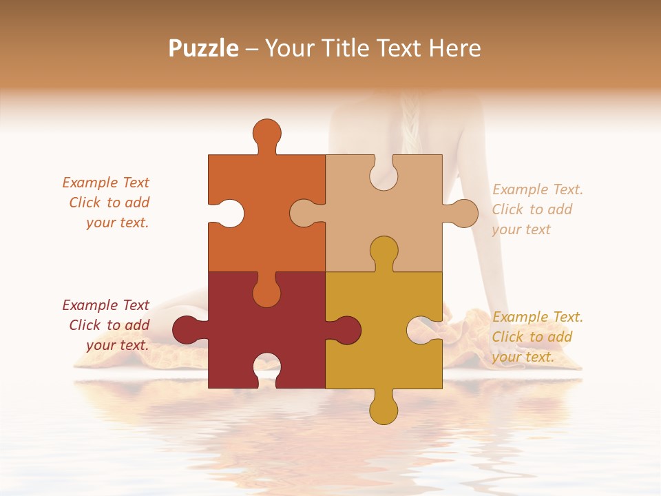 Braid Girl Pure PowerPoint Template