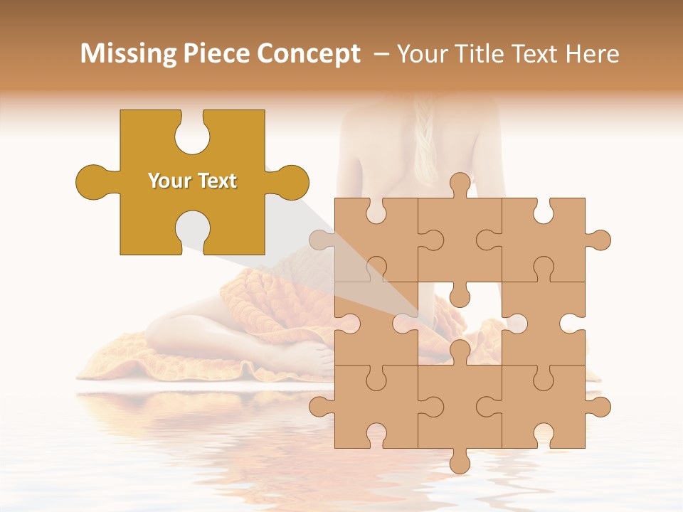 Braid Girl Pure PowerPoint Template