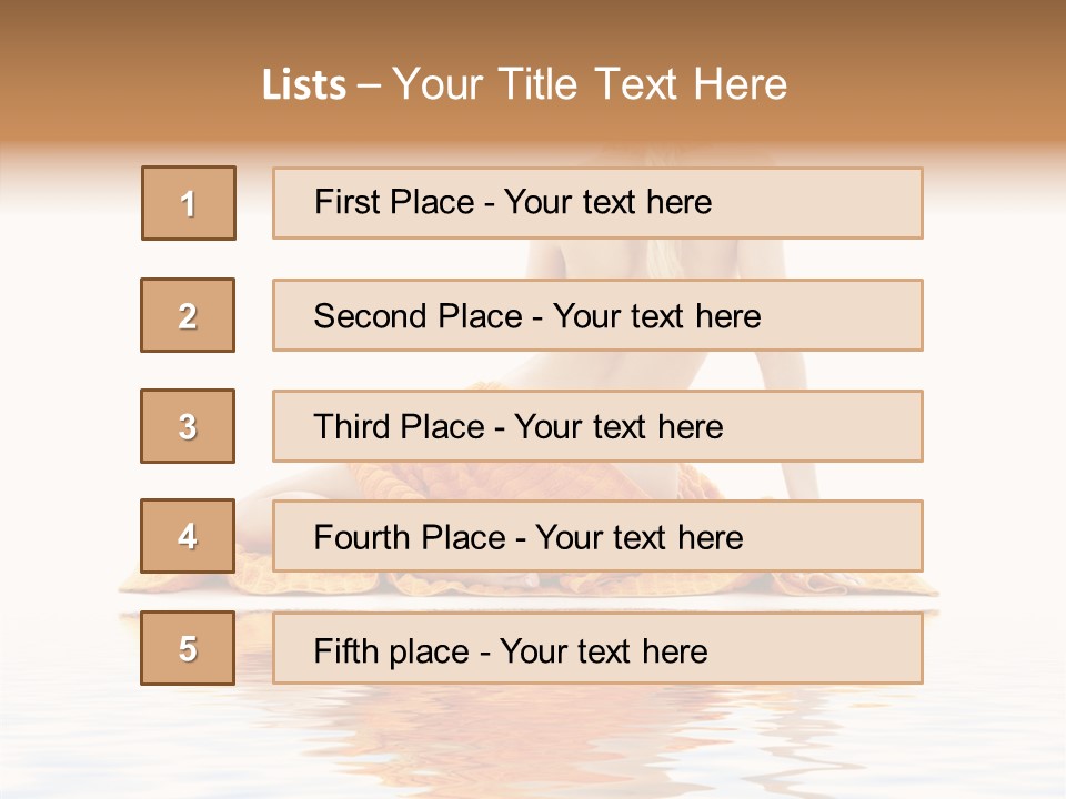 Braid Girl Pure PowerPoint Template
