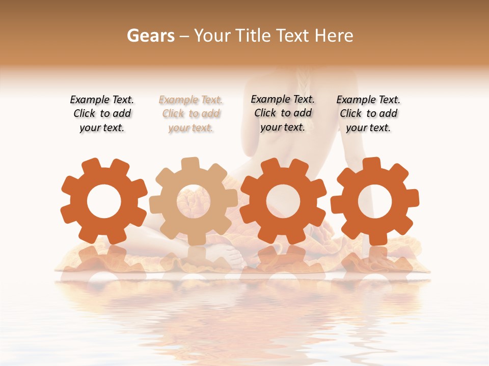 Braid Girl Pure PowerPoint Template