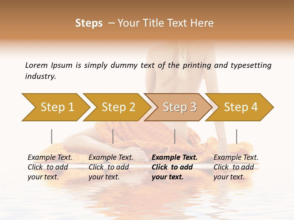 Braid Girl Pure PowerPoint Template