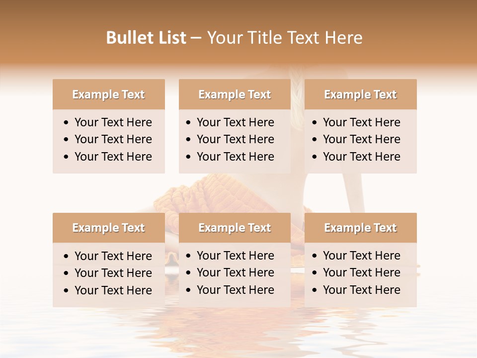 Braid Girl Pure PowerPoint Template