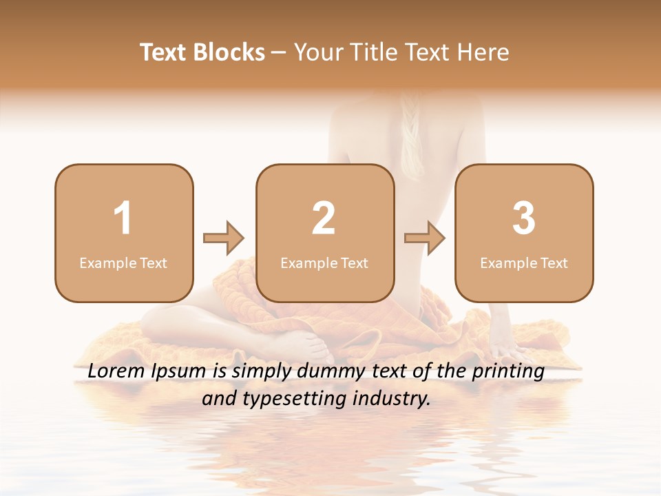 Braid Girl Pure PowerPoint Template