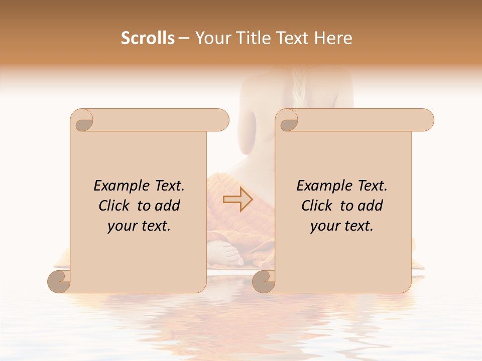 Braid Girl Pure PowerPoint Template