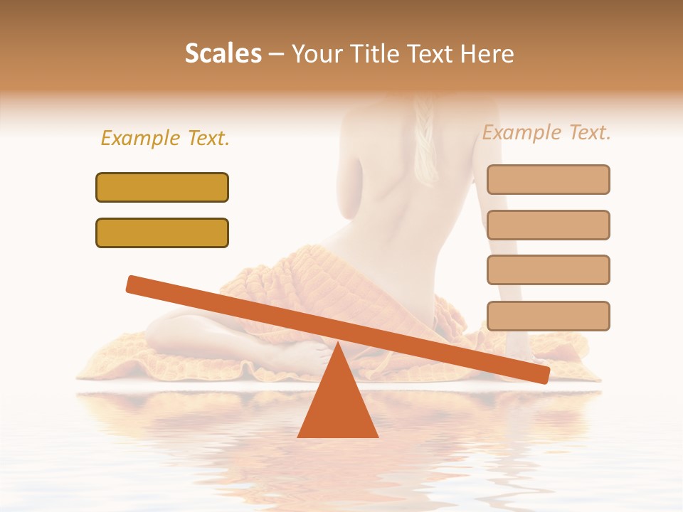 Braid Girl Pure PowerPoint Template