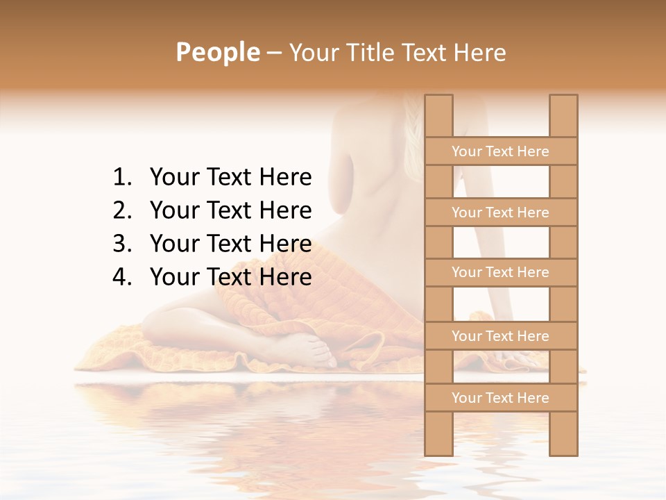 Braid Girl Pure PowerPoint Template