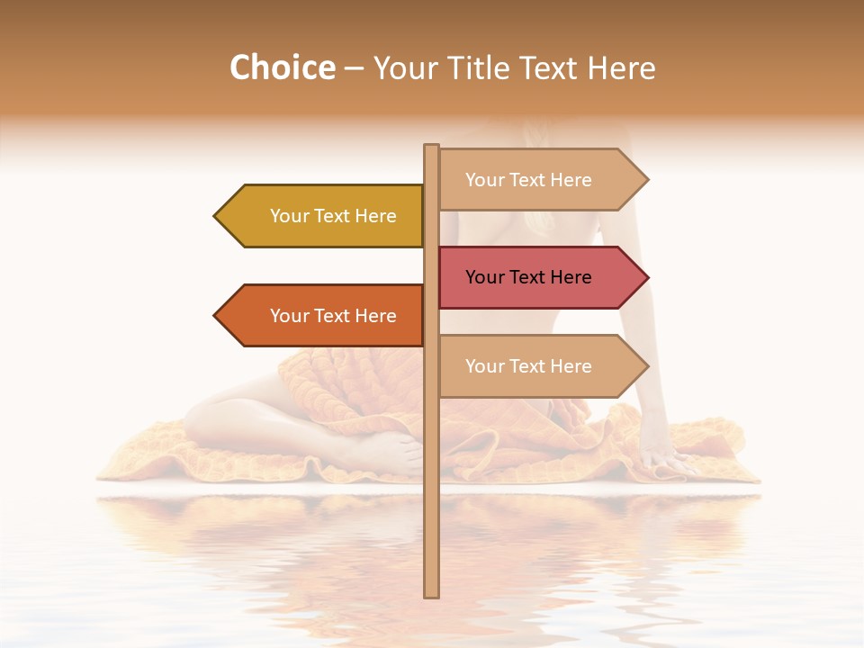 Braid Girl Pure PowerPoint Template