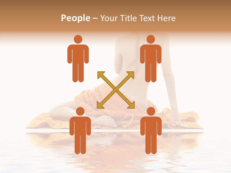 Braid Girl Pure PowerPoint Template