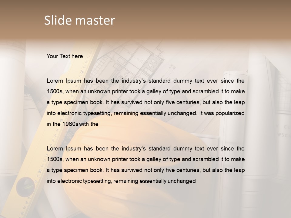 Renovation Pigment Repair PowerPoint Template