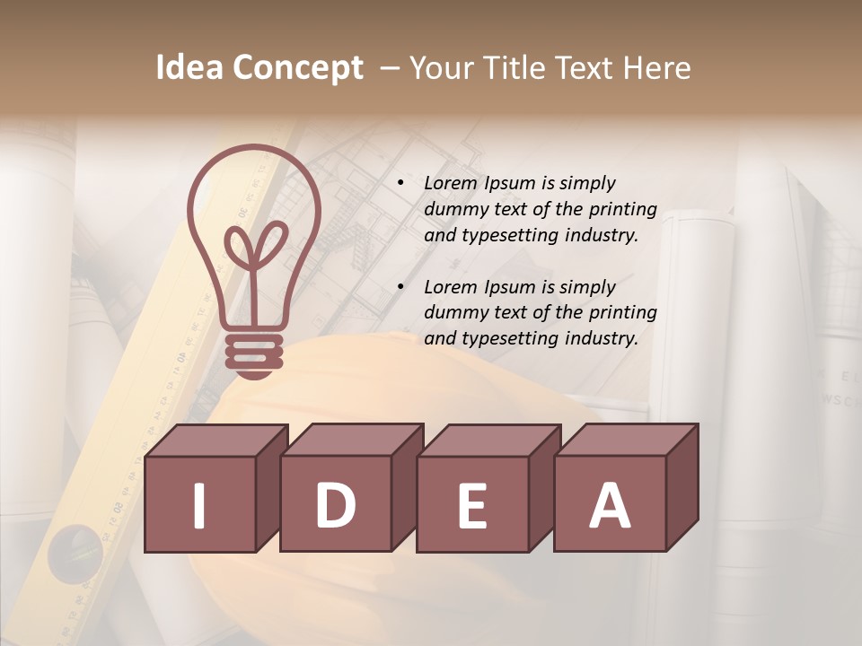 Renovation Pigment Repair PowerPoint Template