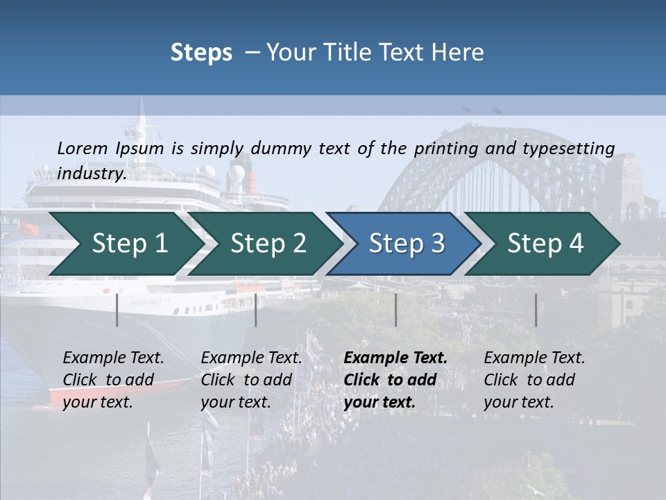 Cruise Bridge Journey PowerPoint Template