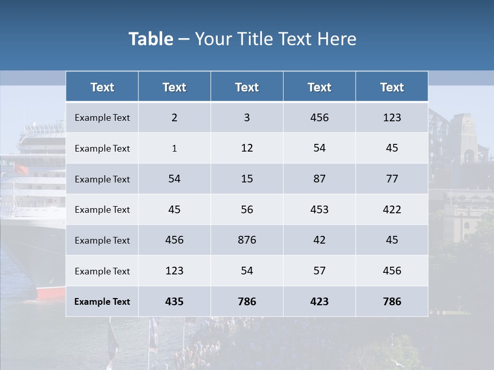Cruise Bridge Journey PowerPoint Template