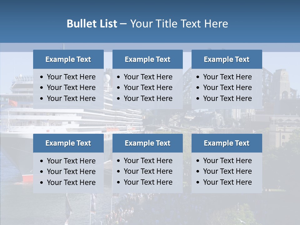 Cruise Bridge Journey PowerPoint Template