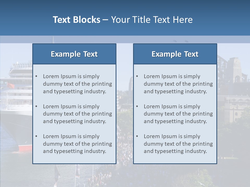 Cruise Bridge Journey PowerPoint Template