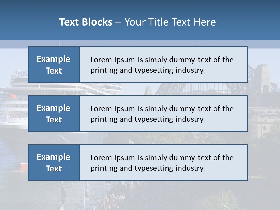 Cruise Bridge Journey PowerPoint Template