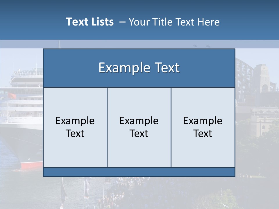 Cruise Bridge Journey PowerPoint Template