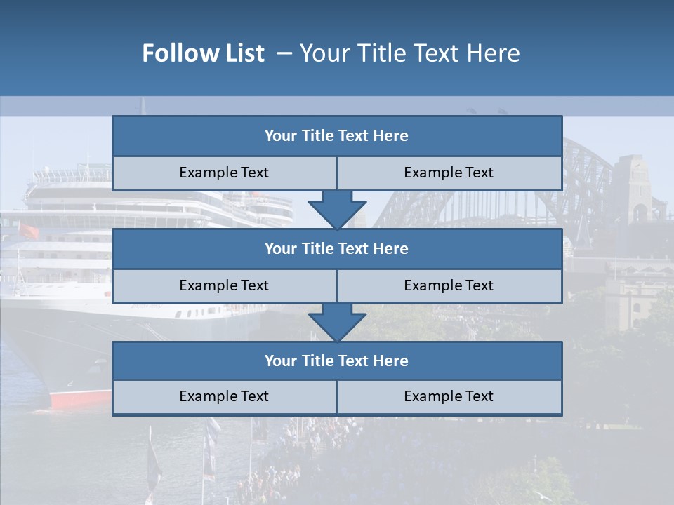 Cruise Bridge Journey PowerPoint Template