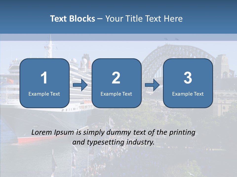 Cruise Bridge Journey PowerPoint Template