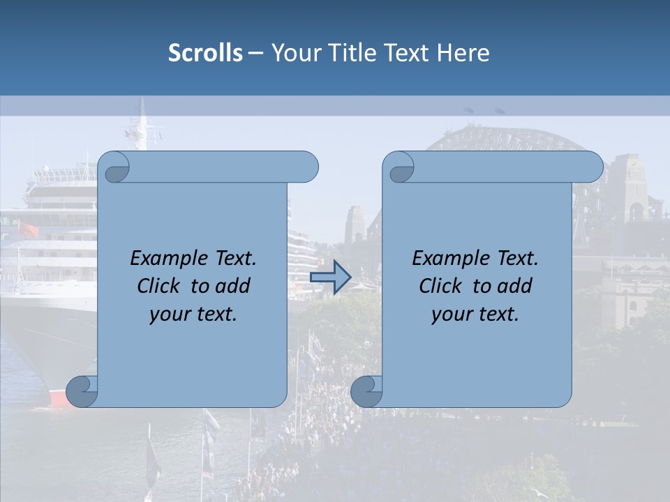 Cruise Bridge Journey PowerPoint Template