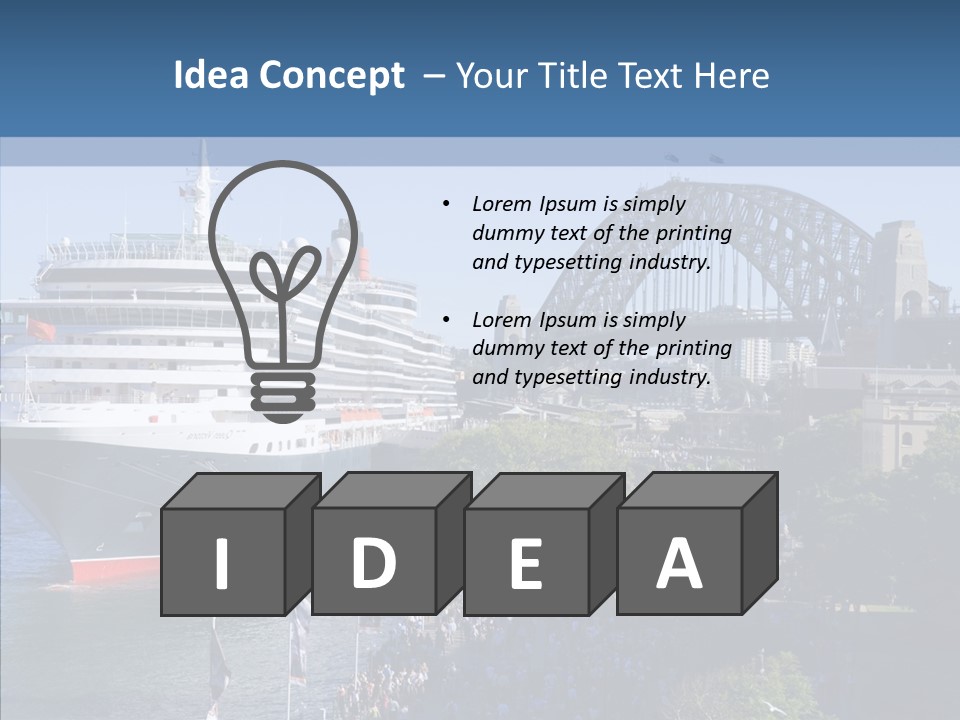 Cruise Bridge Journey PowerPoint Template