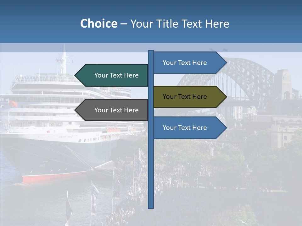 Cruise Bridge Journey PowerPoint Template