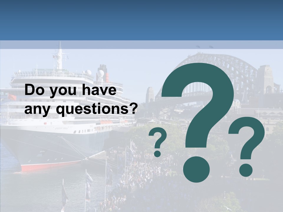 Cruise Bridge Journey PowerPoint Template