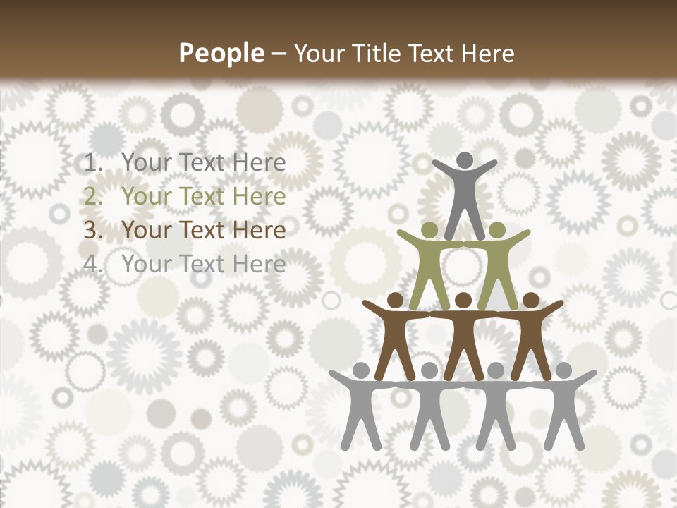 Teamwork People Communication PowerPoint Template