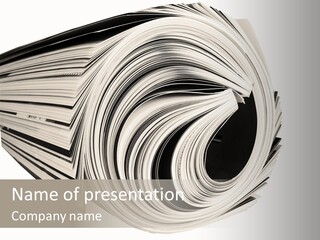 Used Daily Advertise PowerPoint Template