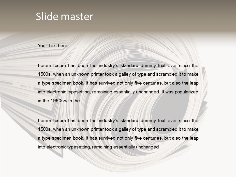 Used Daily Advertise PowerPoint Template