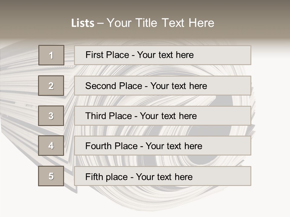 Used Daily Advertise PowerPoint Template