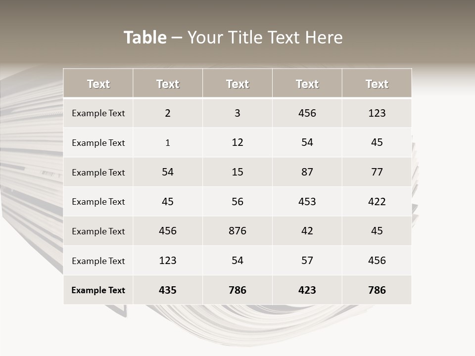 Used Daily Advertise PowerPoint Template