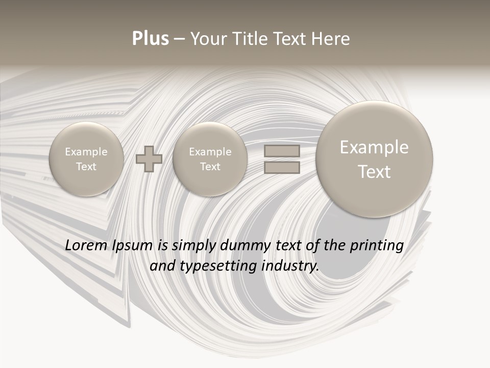 Used Daily Advertise PowerPoint Template