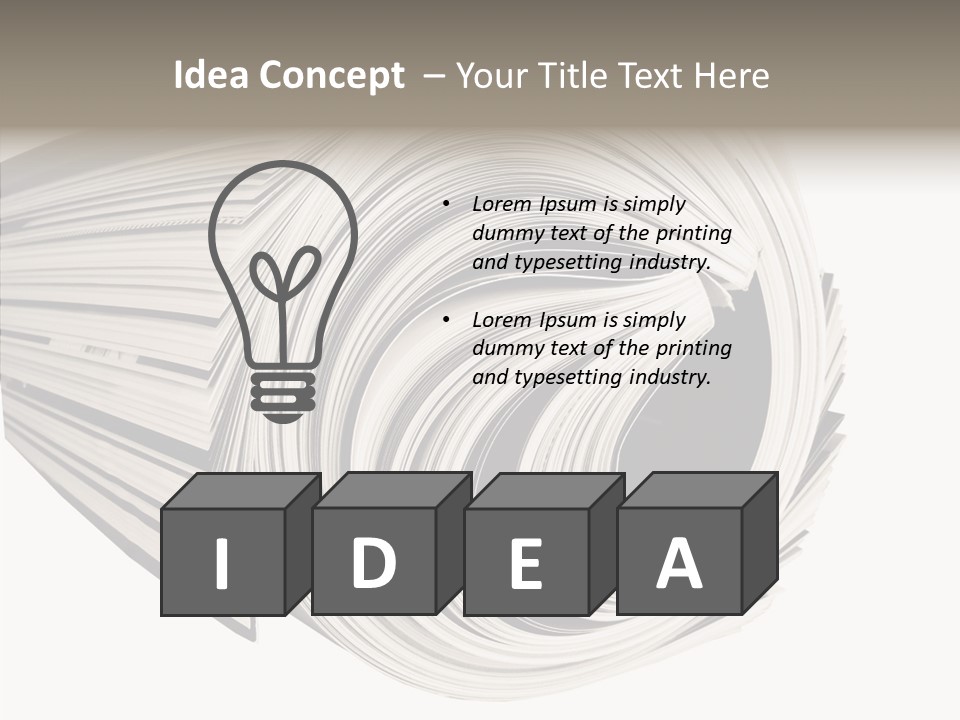 Used Daily Advertise PowerPoint Template