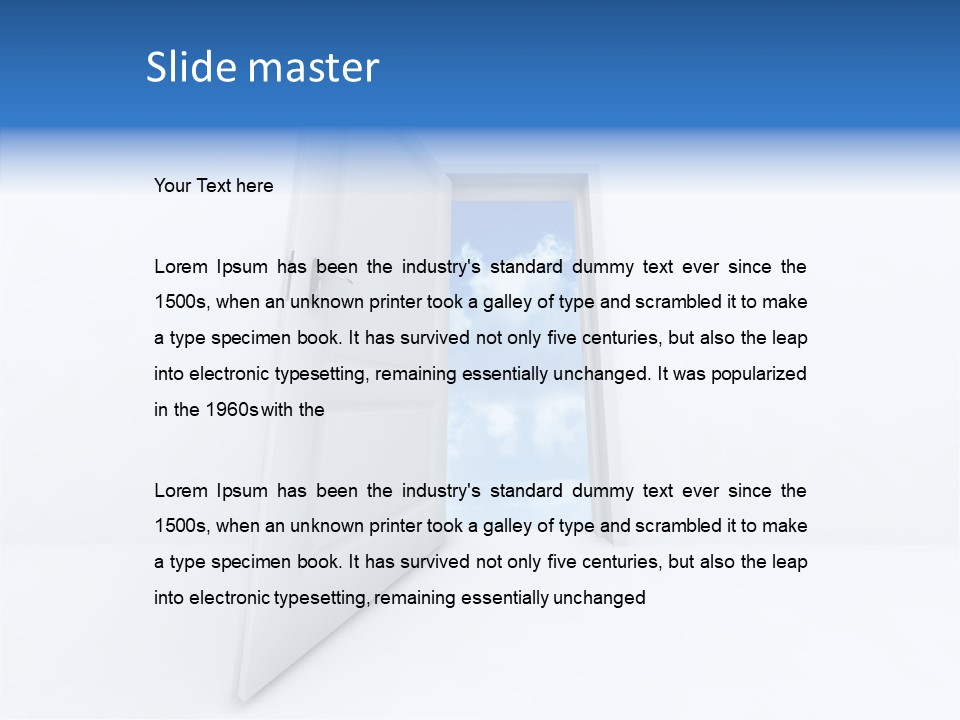 Imagination Sign Single PowerPoint Template