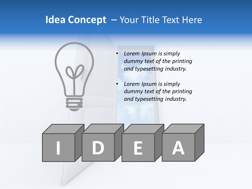 Imagination Sign Single PowerPoint Template