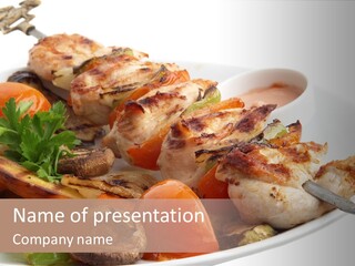 Dish Diet Freshness PowerPoint Template